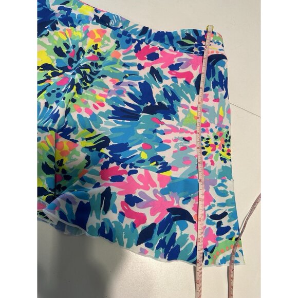 Lilly Pulitzer Cascadia Tennis Skort Celestial Blue Cay To My Heart Ruffle XL - Picture 7 of 7